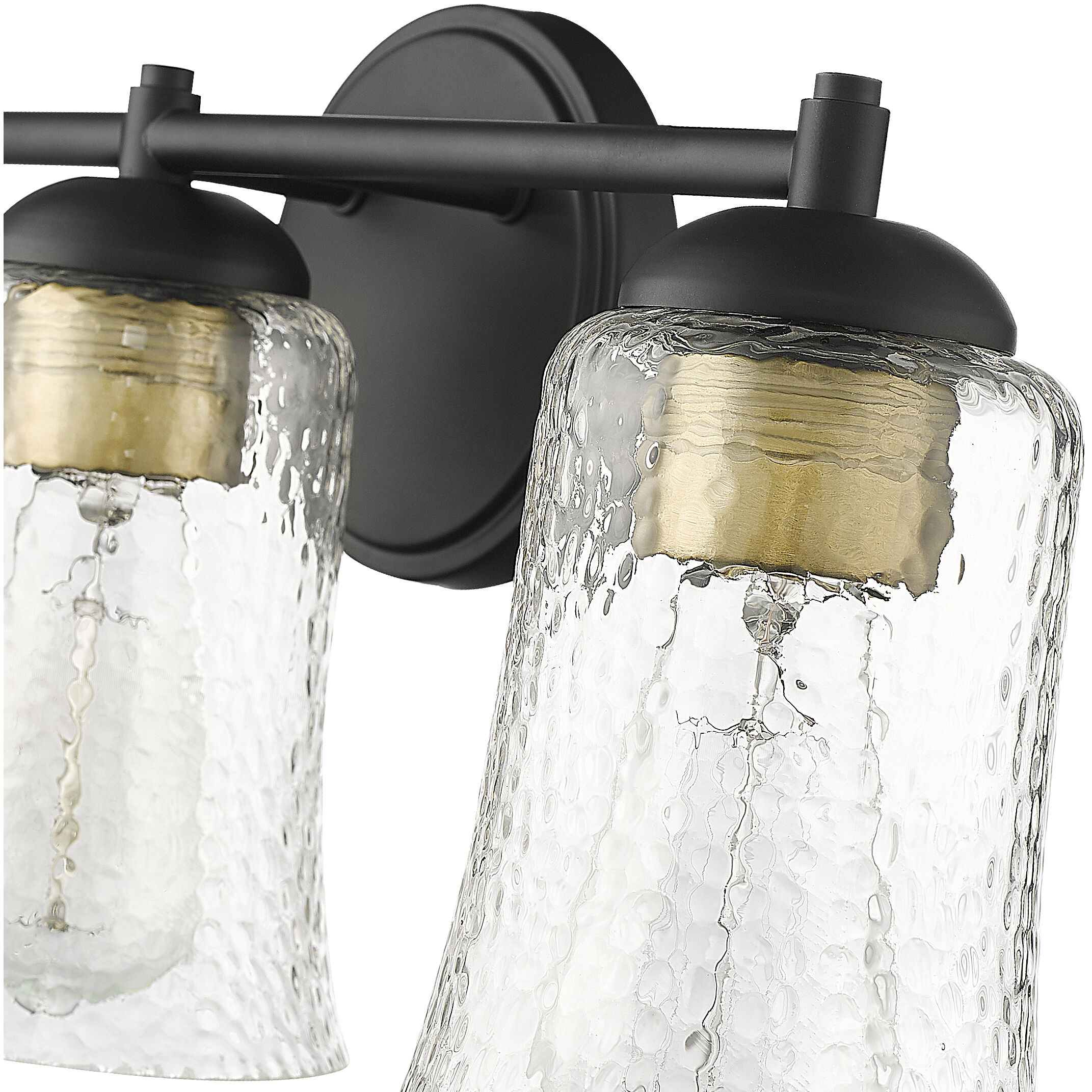 Abilene 3 Light 21.75 inch Matte Black Bathroom Vanity Light Wall Light